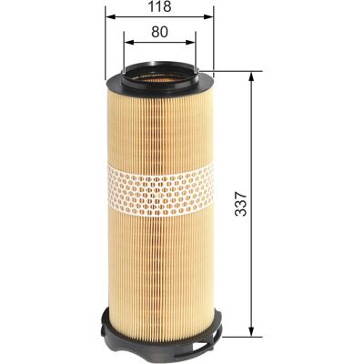 Ilmansuodatin Bosch Mercedes-Benz F 026 400 024 Ilmansuodatin Bosch Mercedes-Benz F 026 400 024