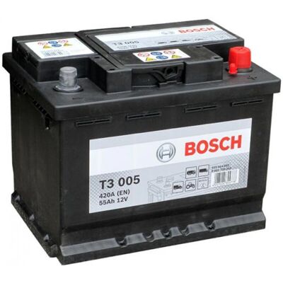Bosch T3 12V 55Ah (0 092 T30 050) Bosch T3 12V 55Ah (0 092 T30 050)
