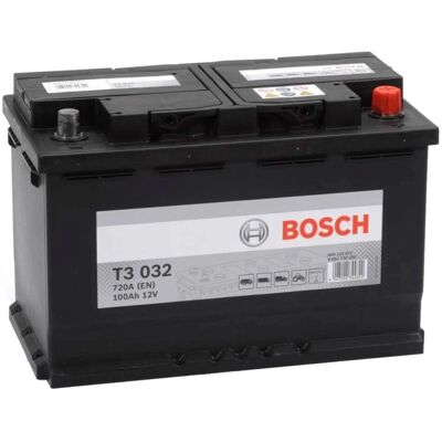 Bosch T3 Akumulator samochodowy 12V 100Ah - Niezawodne uruchomienie Bosch T3 Akumulator samochodowy 12V 100Ah - Niezawodne uruchomienie