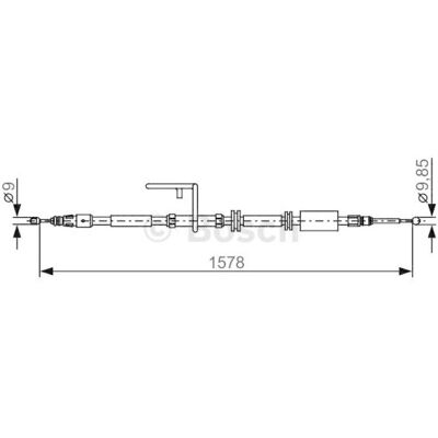 Cablu de frână de parcare BOSCH LR008807 - SUV Cablu de frână de parcare BOSCH LR008807 - SUV
