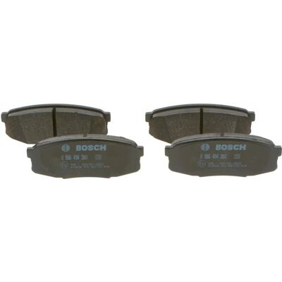 Bosch 0 986 494 380 - Plaquettes de frein - Low-Metallic avec plaque anti-bruit Bosch 0 986 494 380 - Plaquettes de frein - Low-Metallic avec plaque anti-bruit