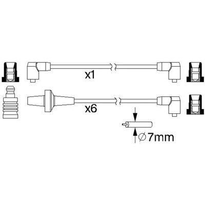 BOSCH 0 986 357 220 Zündkabel - Volvo-Modelle BOSCH 0 986 357 220 Zündkabel - Volvo-Modelle