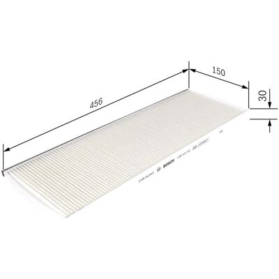 BOSCH 1 987 431 187 - Interiørfilter BOSCH 1 987 431 187 - Interiørfilter