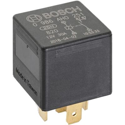Relé Bosch - 0 986 AH0 251 - Vysoce proudové relé 12V pro chladič a vstřik paliva Relé Bosch - 0 986 AH0 251 - Vysoce proudové relé 12V pro chladič a vstřik paliva
