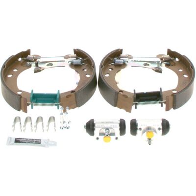 Bosch 0204114626 Zestaw klocków hamulcowych - Wstępnie zamontowane, Z akcesoriami, Cylindrem koła Bosch 0204114626 Zestaw klocków hamulcowych - Wstępnie zamontowane, Z akcesoriami, Cylindrem koła