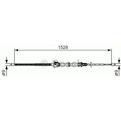 Bosch 1 987 482 374 Handremkabel - 1528mm voor VW Up!, Seat Mii, Skoda Citigo Bosch 1 987 482 374 Handremkabel - 1528mm voor VW Up!, Seat Mii, Skoda Citigo