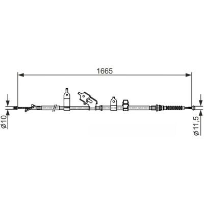 BOSCH 1 987 482 440 - Parkeerremkabel BOSCH 1 987 482 440 - Parkeerremkabel