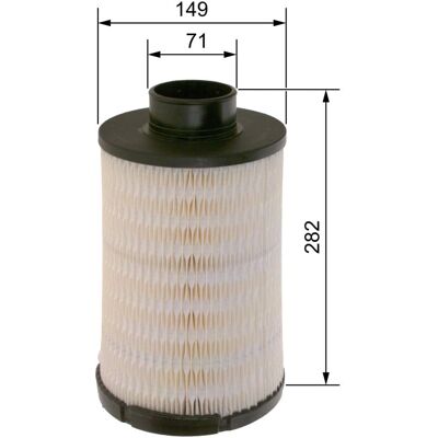 Levegőszűrő BOSCH F 026 401 816 - Szűrőkartusz Levegőszűrő BOSCH F 026 401 816 - Szűrőkartusz