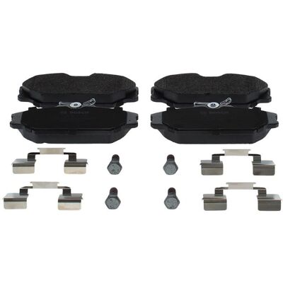 Bosch Bromsbeläggning - Renault Clio, Laguna I, Megane I - Lågmetall, 18,2mm, 4 spiror Bosch Bromsbeläggning - Renault Clio, Laguna I, Megane I - Lågmetall, 18,2mm, 4 spiror