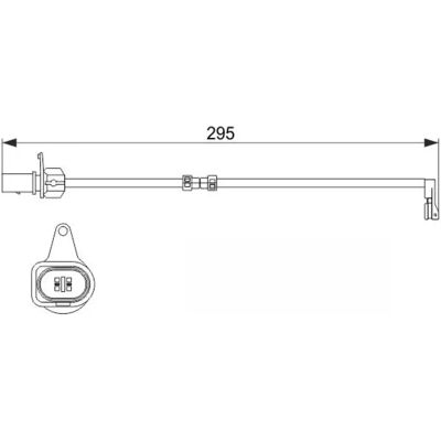 Bosch 1 987 474 508 Contact de uzură a frânei - Senzor de uzură frână față pentru Audi A8 Bosch 1 987 474 508 Contact de uzură a frânei - Senzor de uzură frână față pentru Audi A8