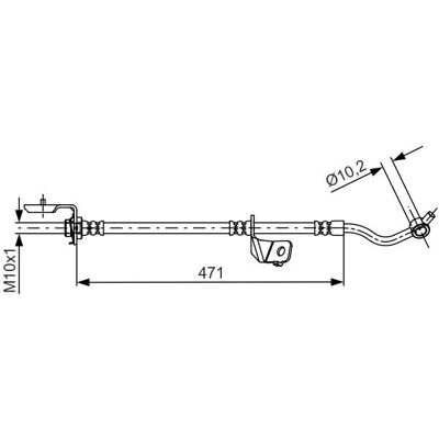 Bosch Model 1 987 481 716 - Bremseslange Bosch Model 1 987 481 716 - Bremseslange