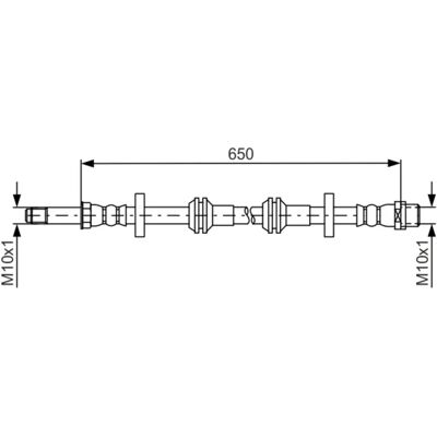 Bosch Modell 1 987 481 690 Bremse slange - Bremsedeler Bosch Modell 1 987 481 690 Bremse slange - Bremsedeler