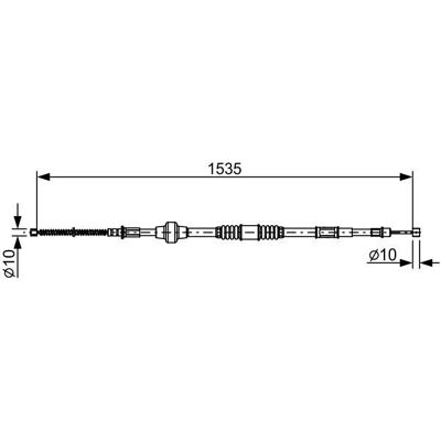 BOSCH 1 987 482 533 - Parkeerrem Kabel BOSCH 1 987 482 533 - Parkeerrem Kabel