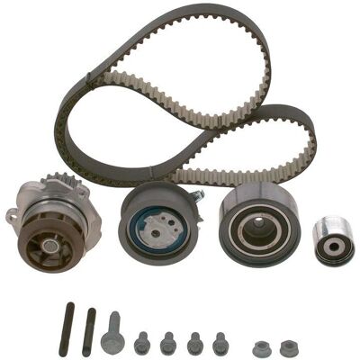 Bosch Wasserpumpe + Zahnriemensatz für VW, Audi, Seat, Skoda Bosch Wasserpumpe + Zahnriemensatz für VW, Audi, Seat, Skoda