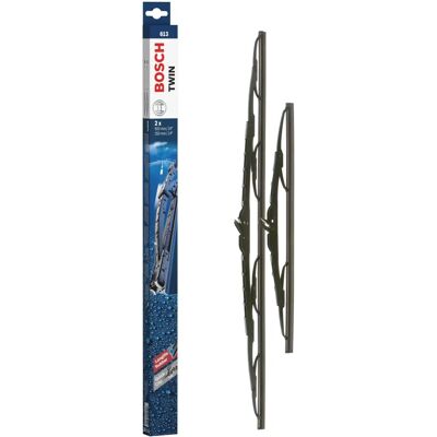 Bosch Windshield Wiper Set - Twin Rubber, Universal Adapter - Windshield Wiper Set Bosch Windshield Wiper Set - Twin Rubber, Universal Adapter - Windshield Wiper Set