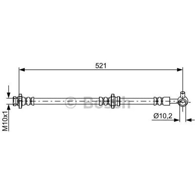 BOSCH Modèle 1 987 481 819 Tuyau de frein - Brake Hose BOSCH Modèle 1 987 481 819 Tuyau de frein - Brake Hose