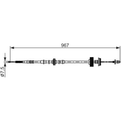 Bosch Modell 1987482794 - Handbremse Kabel für BMW X5 X6 Bosch Modell 1987482794 - Handbremse Kabel für BMW X5 X6