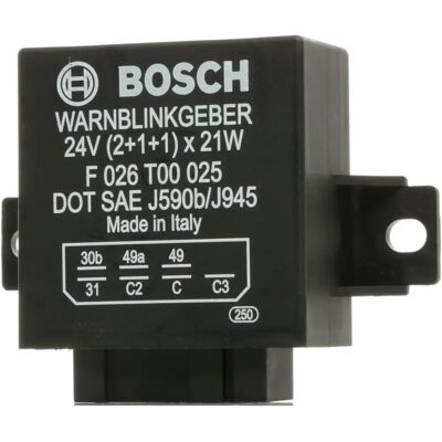 BOSCH F 026 T00 025 - Relé eléctrico para intermitentes - Centrale Clignotant BOSCH F 026 T00 025 - Relé eléctrico para intermitentes - Centrale Clignotant