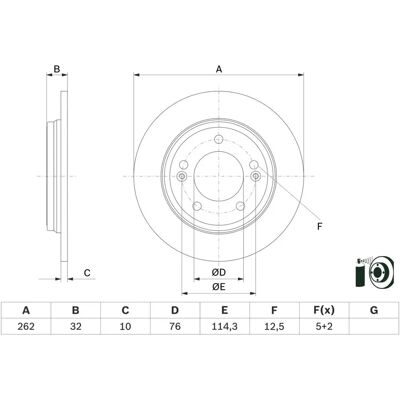 Bosch 0 986 479 G29 - Disque de frein plein pour Kia Niro, Hyundai Ioniq, i20 III Bosch 0 986 479 G29 - Disque de frein plein pour Kia Niro, Hyundai Ioniq, i20 III