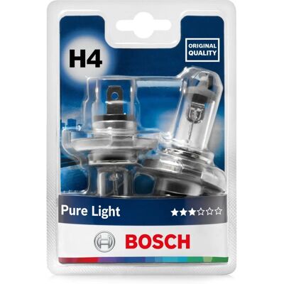 Bosch H4 472 Ampoule phare halogène Pure Light - Ampoule de phare Bosch H4 472 Ampoule phare halogène Pure Light - Ampoule de phare
