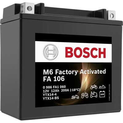 Batterie moto Bosch FA106 - Puissance de démarrage élevée Batterie moto Bosch FA106 - Puissance de démarrage élevée
