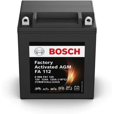 Bosch FA112 Motorbatterij - 12V 12Ah 125A Bosch FA112 Motorbatterij - 12V 12Ah 125A