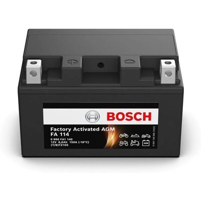 Bosch FA114 12V Motorcykelbatteri AGM Høj Koldstart Kapacitet Bosch FA114 12V Motorcykelbatteri AGM Høj Koldstart Kapacitet