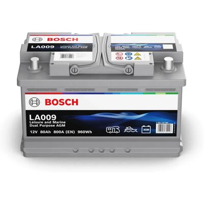 Bosch LA009 Dual AGM 12V 80Ah 800A Bosch LA009 Dual AGM 12V 80Ah 800A