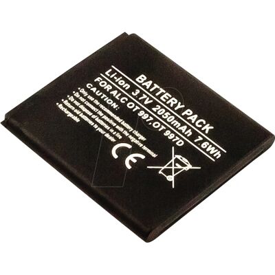 Bateria de alta capacidade para Alcatel OT997, Sapphire 2 Pop C5 - Bateria Bateria de alta capacidade para Alcatel OT997, Sapphire 2 Pop C5 - Bateria