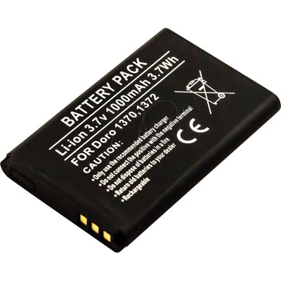 FREI AKKU 13443 - Ersatzbatterie für Doro 1370 - Lithium-Ion 1000 FREI AKKU 13443 - Ersatzbatterie für Doro 1370 - Lithium-Ion 1000