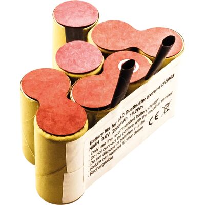 Accucell Dv9605 NiMH Akku - 9,6V, 2000mAh - Staubsauger Batterie Accucell Dv9605 NiMH Akku - 9,6V, 2000mAh - Staubsauger Batterie