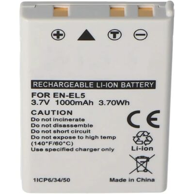 Bateria para câmera Nikon EN-EL5 - 1100mAh Li-ion recarregável Bateria para câmera Nikon EN-EL5 - 1100mAh Li-ion recarregável