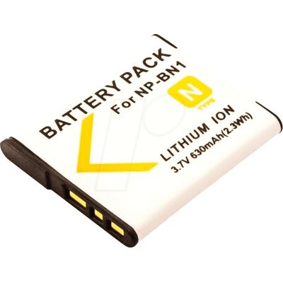 Batería de Cámara Sony NP-BN1 - 630mAh, Li-Ion Batería de Cámara Sony NP-BN1 - 630mAh, Li-Ion
