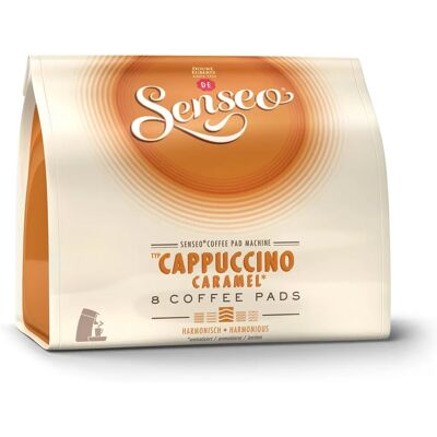 Senseo Cappuccino Caramel - 8 Dosettes - Publicité Senseo Cappuccino Caramel - 8 Dosettes - Publicité