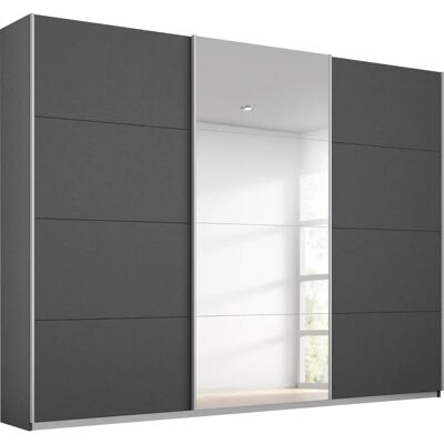 Rauch Toma Kleiderschrank - 3-türiger Schiebetürenschrank - Grau Rauch Toma Kleiderschrank - 3-türiger Schiebetürenschrank - Grau