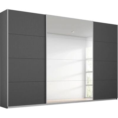 RAUCH Toma Kleiderschrank - Schiebetüren, Grau Metallic RAUCH Toma Kleiderschrank - Schiebetüren, Grau Metallic