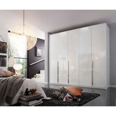 RAUCH Montclar Kleiderschrank - Hochglanz Weiß, 5 Türen, 254x225x65cm RAUCH Montclar Kleiderschrank - Hochglanz Weiß, 5 Türen, 254x225x65cm