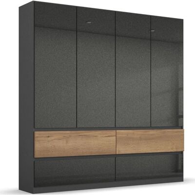 Rauch Winnipeg Kleiderschrank - 4 Türen, LED-Beleuchtung, 210 cm hoch Rauch Winnipeg Kleiderschrank - 4 Türen, LED-Beleuchtung, 210 cm hoch