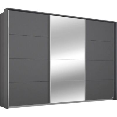 RAUCH Cortona Kleiderschrank - 3 Schiebetüren, Verstellbare Regale, Metallstangen RAUCH Cortona Kleiderschrank - 3 Schiebetüren, Verstellbare Regale, Metallstangen