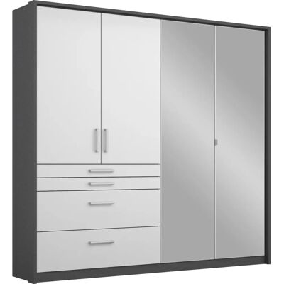 RAUCH Homburg Kleiderschrank - 4 Türen, Passepartout, 197cm hoch RAUCH Homburg Kleiderschrank - 4 Türen, Passepartout, 197cm hoch