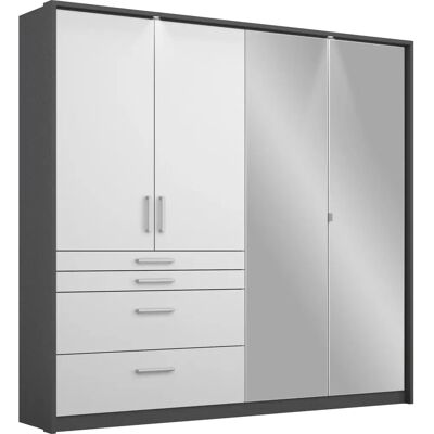 rauch Homburg Kleiderschrank - Hochglanz 4-türig rauch Homburg Kleiderschrank - Hochglanz 4-türig