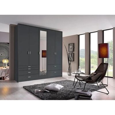 Schrank Wildberg Rauch - 5-türig, Grau Metallic Schrank Wildberg Rauch - 5-türig, Grau Metallic