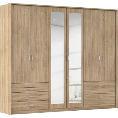 RAUCH Wildberg Kleiderschrank - 6 Türen, Verstellbare Regale, Made in Germany RAUCH Wildberg Kleiderschrank - 6 Türen, Verstellbare Regale, Made in Germany