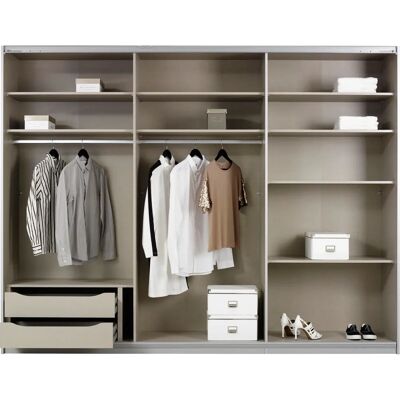 RAUCH Kulmbach Weiß Schrank - Hochglanz Schiebetüren - Schrank RAUCH Kulmbach Weiß Schrank - Hochglanz Schiebetüren - Schrank