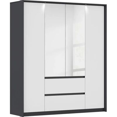 RAUCH Mainz Kleiderschrank - Spiegel & Beleuchtung - 185x212x58 cm RAUCH Mainz Kleiderschrank - Spiegel & Beleuchtung - 185x212x58 cm