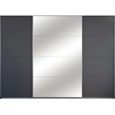 Rauch Toma Kleiderschrank - 3-türiger Schiebetürenschrank, Grau Rauch Toma Kleiderschrank - 3-türiger Schiebetürenschrank, Grau