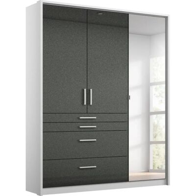 Rauch Homburg Kleiderschrank - 3 Verstellbare Einlegeböden - 3 Türen Rauch Homburg Kleiderschrank - 3 Verstellbare Einlegeböden - 3 Türen