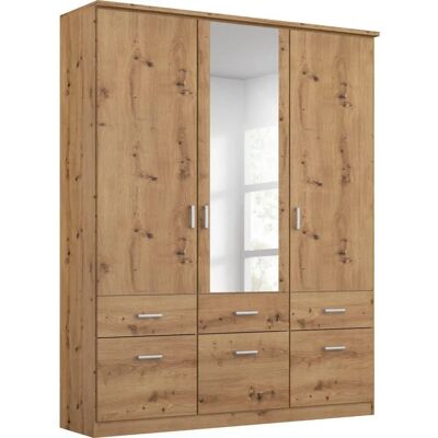 Kleiderschrank BREMEN von Rauch - Eiche Artisan - mit Spiegel - 3 Türen Kleiderschrank BREMEN von Rauch - Eiche Artisan - mit Spiegel - 3 Türen