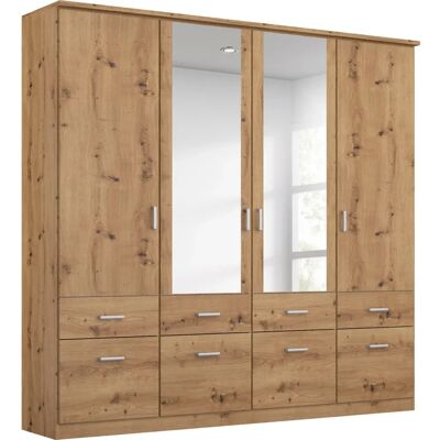 RAUCH Bremen Kleiderschrank - 4-türiger Holzfaser-Schrank RAUCH Bremen Kleiderschrank - 4-türiger Holzfaser-Schrank