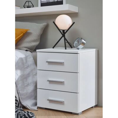 Nachtkommode 'Base' von Rauch - 3-Drawer Weiß Nachttisch-Set Nachtkommode 'Base' von Rauch - 3-Drawer Weiß Nachttisch-Set